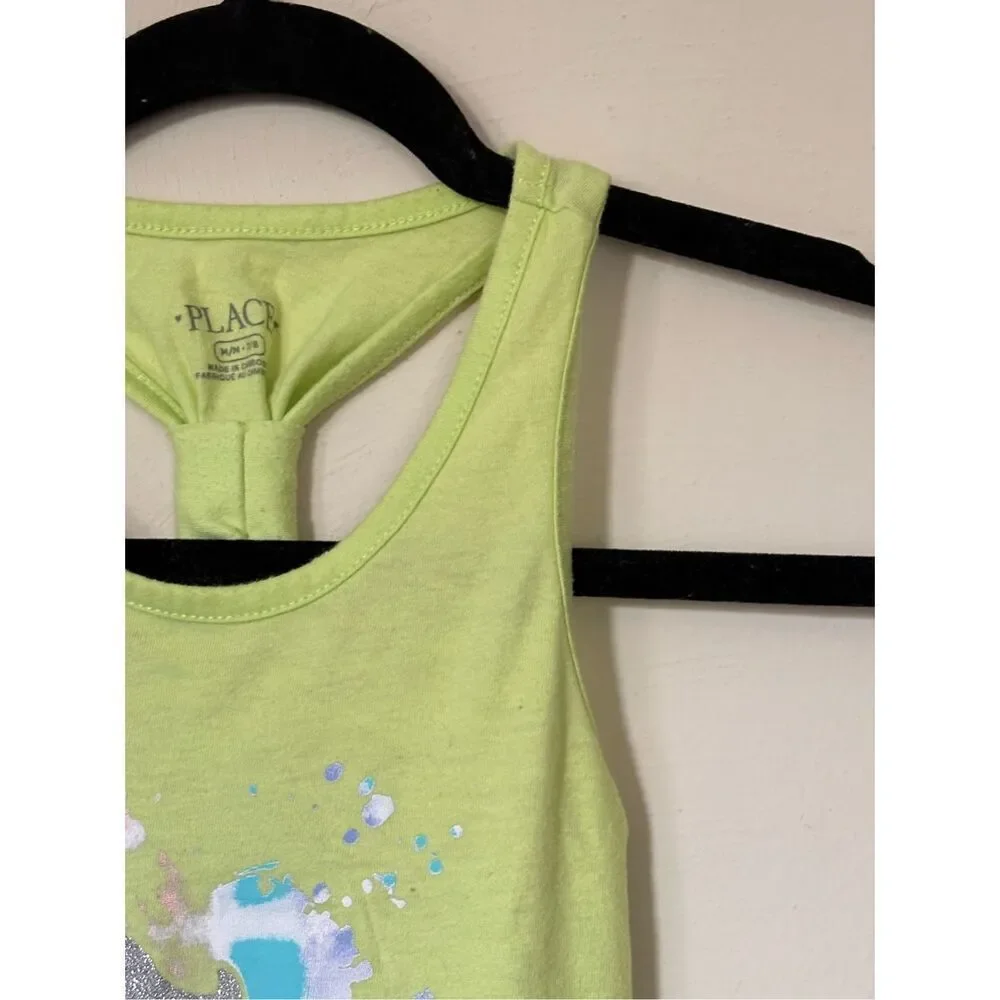 The Children's Place & 365 Kids Girl's Unicorn & Aloha Graphic Print Tank Top 2